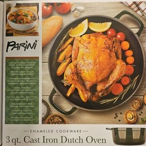 Black Cast Iron Dutch Oven BRAND NEW IN THE BOX